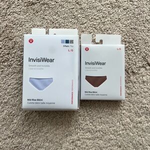 Lululemon InvisiWear mid rise bikini, size L